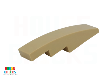LEGO® 6042952 - 11153 - Dakpan, Gebogen 4 x 1 Geen Noppen