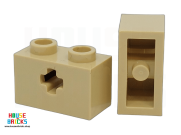 LEGO® 6219794 - 31493 - Technic, Steen 1 x 2 met (+ opening), stevige bodem pin, kleinere behuizing