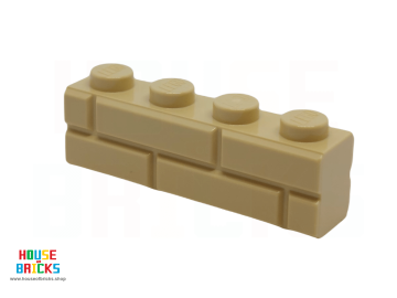 LEGO® 6232136 - 15533 - Steen, Aangepast 1 x 4 met Metselwerkprofiel (Steen Profiel)