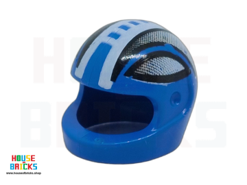 LEGO® 4186763 - 45290 - Minifiguur, Hoofddeksel Helm met zwart-witte lijnen en grijze vlakken