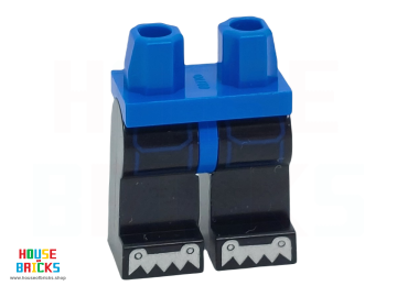 LEGO® 6469185 - 106392 - Minifiguur, Heupen en Zwarte Benen met Zilveren Tenen / Klauwen print