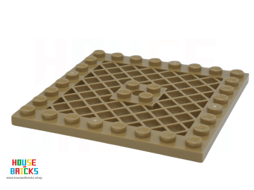 LEGO® 6141887 - 4047 - Plaat, Aangepast 8 x 8 met Rooster (met gat in het midden)