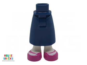 LEGO® 6431033 - 59794 - Minipop, Benen, Rok, Heupen met Enkels met Witte Benen, Magenta Schoenen