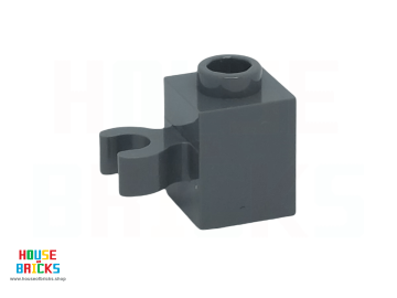 LEGO® 6321350 - 65460 - Steen, Aangepast 1 x 1 met Verticale Houder (open 'O' clip) - Open Nop