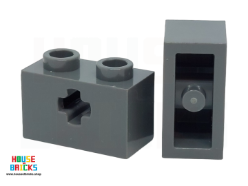 LEGO® 6178919 - 31493 - Technic, Steen 1 x 2 met (+ opening), stevige bodem pin, kleinere behuizing