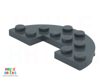 LEGO® 6218084 - 18646 - Plaat 3 x 6 Half Rond met 1 x 2 Uitsparing