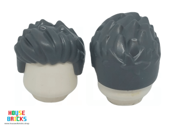 LEGO® 6464164 - 2631 - Minifiguur, Haar, Kort Puntig, Golvend aan de Voorkant