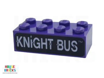 LEGO® 4235020 - 50569 - Steen 2 x 4 met (Knight Bus) Opdruk