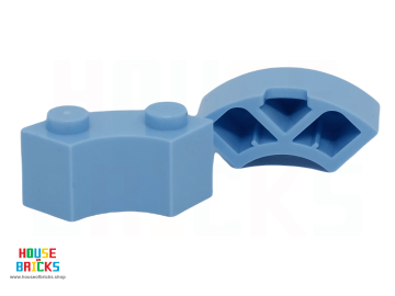 LEGO® 6383104 - 85080 - Steen, Rond, Hoek 2 x 2 met Nop Inkeping en Verstevigde Onderkant