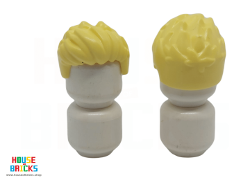 LEGO® 6409759 - 2631 - Minifiguur, Haar, Kort Puntig, Golvend aan de Voorkant