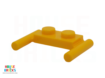 LEGO® 6331205 - 3839 - Plaat, Aangepast 1 x 2 met Handvatten - Platte Uiteinden (Lage handvatten)
