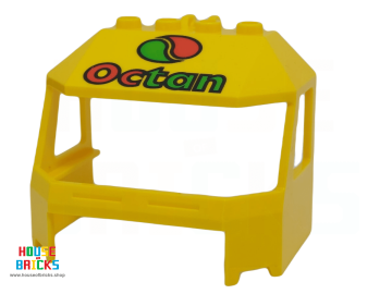 LEGO® 4193849 - 45700 - Voorruit 4 x 6 x 4 Cabine met Scharnier en 1 x 4 Bodemuitsparing en OCTAN print