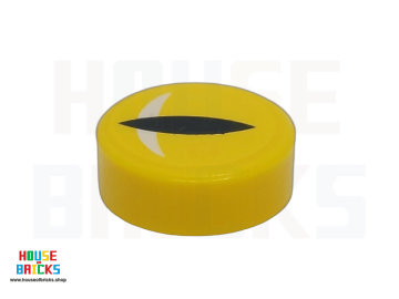 LEGO® 6434207 - 102975 - Tegel 1 x 1 Rond met met Spleet-pupil opdruk