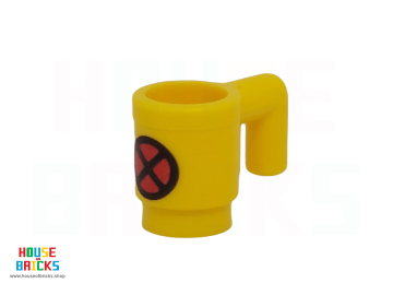 LEGO® 6441205 - 104140 - Uitrustingsbeker / Mok met Rode X-Men Logo-opdruk