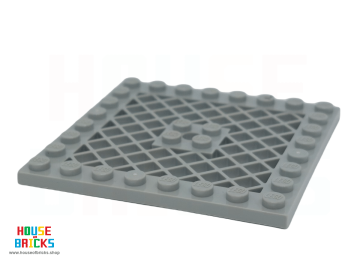 LEGO® 6490402 - 4047 - Plaat, Aangepast 8 x 8 met Rooster (met gat in het midden)