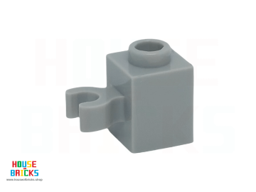 LEGO® 6345426 - 65460 - Steen, Aangepast 1 x 1 met Verticale Houder (open 'O' clip) - Open Nop
