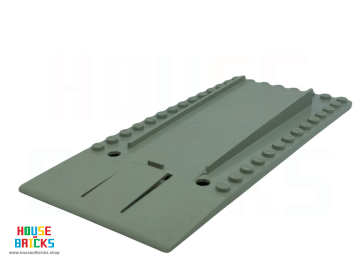 LEGO® 820a - Grondplaat Verhoogd 8 x 18 met Garagevloerplaat met Achthoekige Gaten voor Automatische Deuren