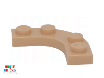 LEGO® 6443331 - 68568 - Plaat, Ronde Hoek 3 x 3 met 2 x 2 Uitsparing