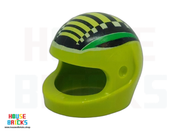 LEGO® 4168734 - 43077 - Minifiguur, Hoofddeksel Helm met groene strepen