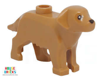 LEGO® 6441175 - 104110 - Dier, Hond, met 1 Oog- en Neus afdruk (Lucky de Pizza Hond)