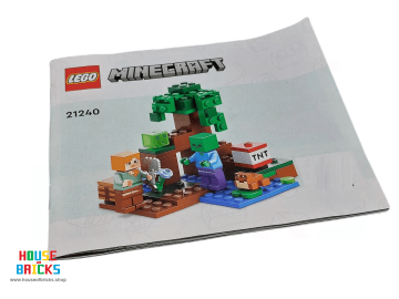 LEGO® Minecraft - Instructie Boekje 21240 (uit 2023) Minecraft, Het Moerasavontuur (1 boekje)