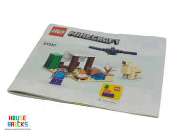 LEGO® Minecraft - Instructie Boekje 21251 (uit 2024) Minecraft, Steve's woestijnexpeditie (1 boekje)