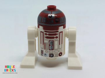 LEGO® sw1221 - Star Wars - Minifiguur - Astromech Droid, R4-P17 - Zilveren band rond de koepel, donkerblauwgrijze rechthoeken