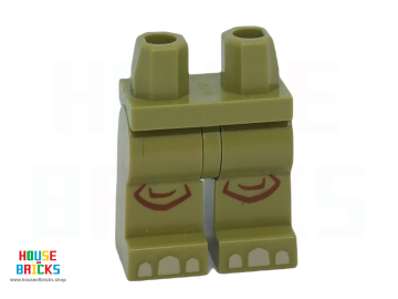 LEGO® 6464450 - 105591 - Minifiguur, Heupen en Olijfgroene Benen, Bruine Tenen, Roodbruine Knieën