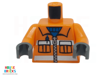 LEGO® 6031982 - 76382 - Minifiguur, Torso Oranje Bouwvakker