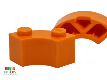 LEGO® 6289374 - 85080 - Steen, Rond, Hoek 2 x 2 met Nop Inkeping en Verstevigde Onderkant