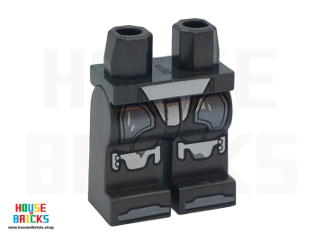 LEGO® 6581396 - 115355 - Heupen en benen van parelkleurig titanium met zwart, zilveren pantser