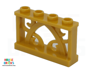 LEGO® 6097234 - 19121 - Hek, Versierd 1 x 4 x 2 met 4 noppen