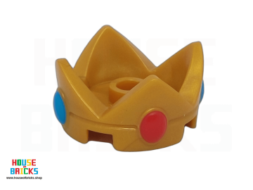 LEGO® 6405108 - 1761 - Nintendo-figuur, Kroon, Groot, met Rode en Azuurblauwe Juwelen print