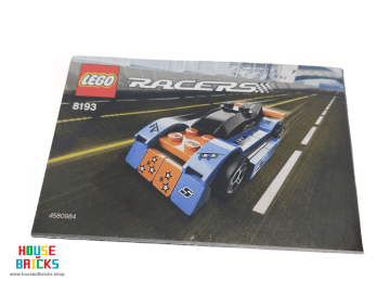 LEGO® Racers - Instructie Boekje 8193 (uit 2010) Racers, Blauwe Kogel