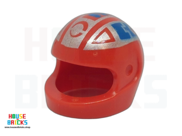 LEGO® 30124bp50 - 2446 - Minifiguur, Hoofddeksel Helm in blauw en zilver