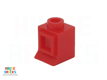 LEGO® Rood - 3087bc01 - Classic Raam 1 x 1 x 1 met Vast Glas en Verlengde Rand