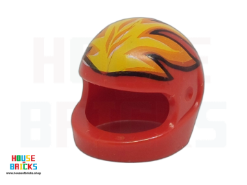 LEGO® 4163405 - 83132 - Minifiguur, Hoofddeksel Helm met oranje vlammen