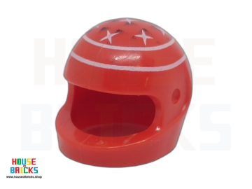 LEGO® 4234056 - 50454 - Minifiguur, Hoofddeksel Helm met Schumacher-sterren