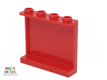 LEGO® Rood - 4558212 - 60581 - Paneel 1 x 4 x 3 - Open Noppen, met Zijsteunen - House of Bricks