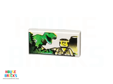 LEGO® 4140632 - 84246 - Tegel 1 x 2 met Minifiguur en Dinosaurus