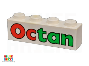 LEGO® 4154503 - 82895 - Steen 1 x 4 met 'Octan' print