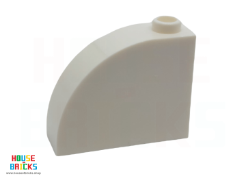 LEGO® Wit - 4128644 - 4141668 - 33243 - Steen 1 x 3 x 2 met Gebogen Bovenkant