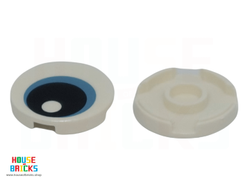 LEGO® 6545236 - 113420 - Tegel, Rond 2 x 2 met Onderkant Nop Houder met Oog patroon
