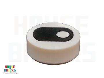 LEGO® 6329648 - 73811 - Tegel 1 x 1 Rond met Oog met Rechterpupil