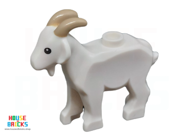 LEGO® 6464469 - 105610 - Geit met Zwarte Ogen en Donkerbruine Hoorns