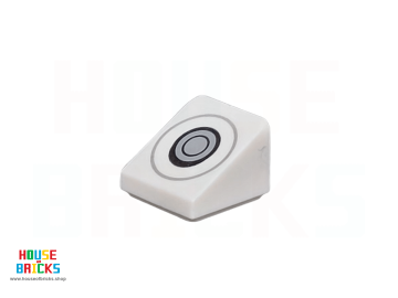 LEGO® 6469158 - 106365 - Dakpan 30 1 x 1 x 2/3 met Joystickbediening, Donkerblauwachtig Grijs, Zwart en Lichtblauwachtig Grijs Cirkel