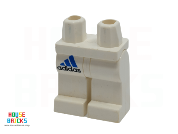 LEGO® 4142671 - 84417 - Minifiguur, Benen, Heupen en Witte Benen met Adidas-logo