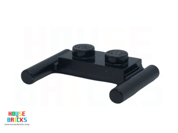 LEGO® 383926 - 3839 - Plaat, Aangepast 1 x 2 met Handvatten - Platte Uiteinden (Lage handvatten)