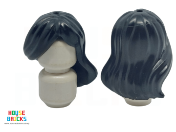 LEGO® 6430962 - 2645 - Minifiguur Haar, Lang Golvend Over het Gezicht