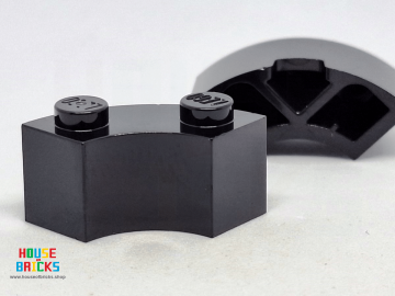 LEGO® 4567436 - 85080 - Steen, Rond, Hoek 2 x 2 met Nop Inkeping en Verstevigde Onderkant